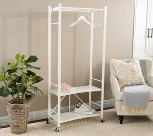 Pop-It Collapsible Hanging Rack with Shelves