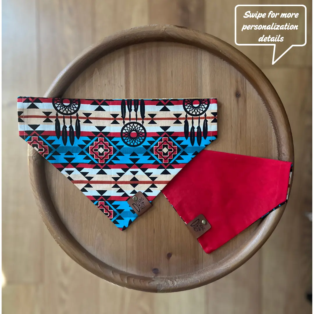 Dream Catcher / LAST CHANCE / Reversible / Over-the-Collar / Pet Bandana / CLEARANCE