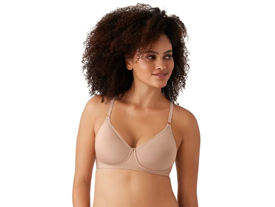 Women's Wacoal Simply Done Wire-Free T-Shirt Bra - Adjustable Straps, Breathable Fabric, Leotard Back Design, Perfect Fit, Customized Comfort