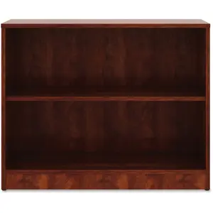 212 MAIN Cherry 2-Shelf Bookshelf - Adjustable Shelves, Contemporary Design, 1-Piece Back, Commercial Office Furniture Storage Unit
