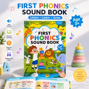 Educational Learning Toy for Kids Age 3+ | Interactive First Phonics Sound Book with Touch & Audio Learning, Early Reading Toy for Toddlers, Fun Preschool Activity, Birthday & Holiday Gift for Boys and Girls