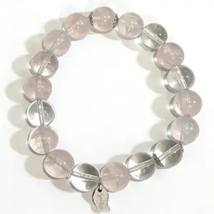 Love & Harmony Crystal Bracelet – Rose Quartz & Clear Quartz