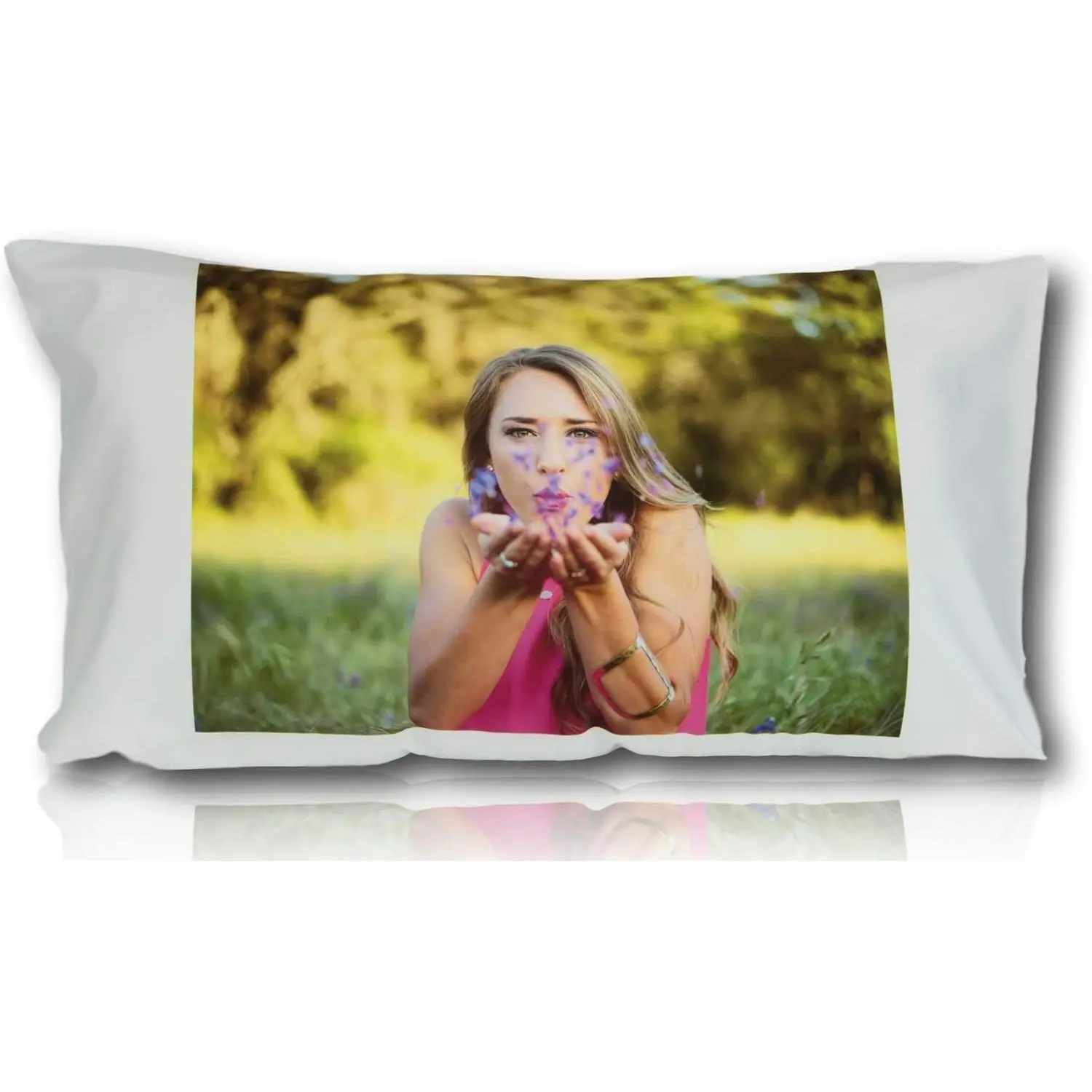 Personalised Pillow Case Collage Printed Photo Lovely Gift Photo Gift Custom Made Large 48cm Print PILLOW CASE 45 x 75cm