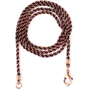 Solid Copper Rope Chain Pure Copper Oxidized Rope Chain Necklace Handmade Copper Chain Necklaces For Women And Mens Chain (20)