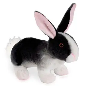 Real Planet™ Black Rabbit Realistic Plush Stuffed Animal