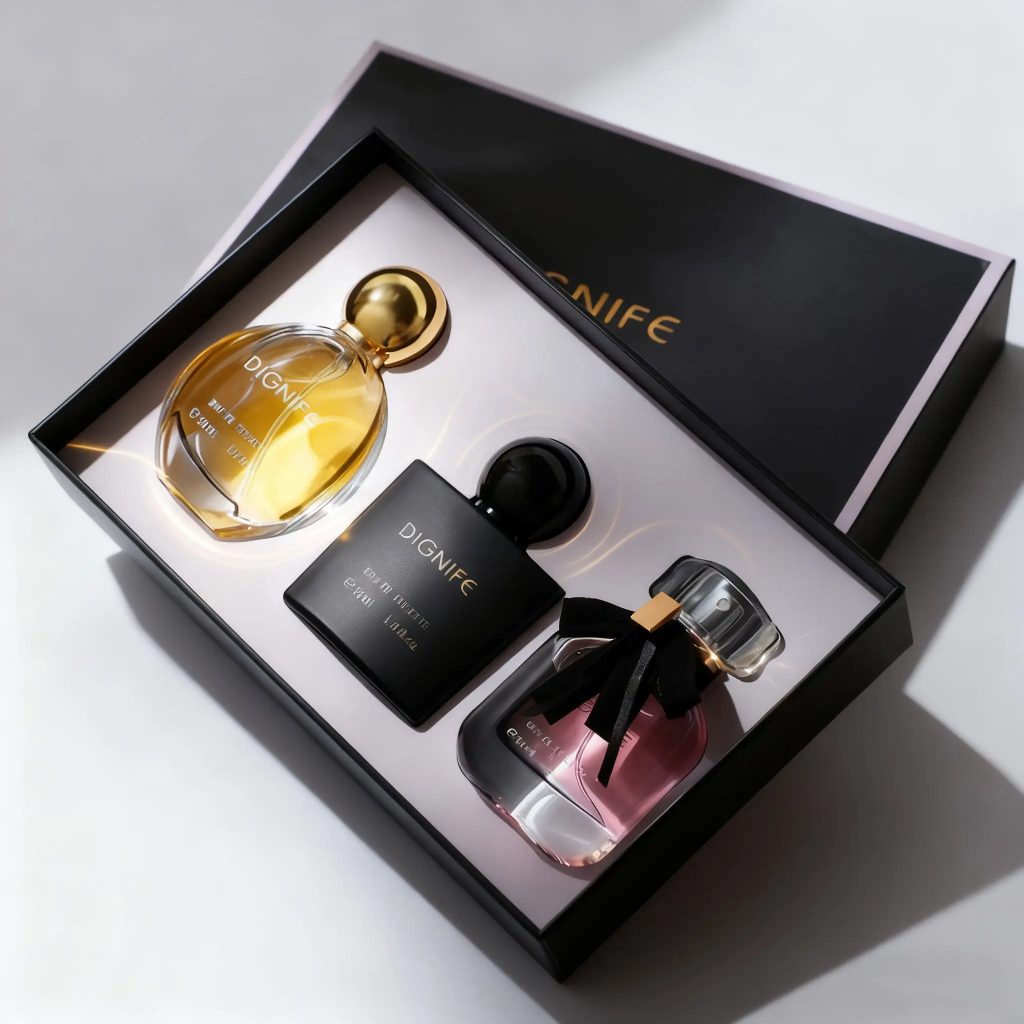 Women's Perfume Set with Box (3 Counts/Set), Fragrance Gift Pack, Fragrance Ensemble Set, Long-Lasting Elegant Fragrances for Daily Wear, Fashion Perfume Gift for Women