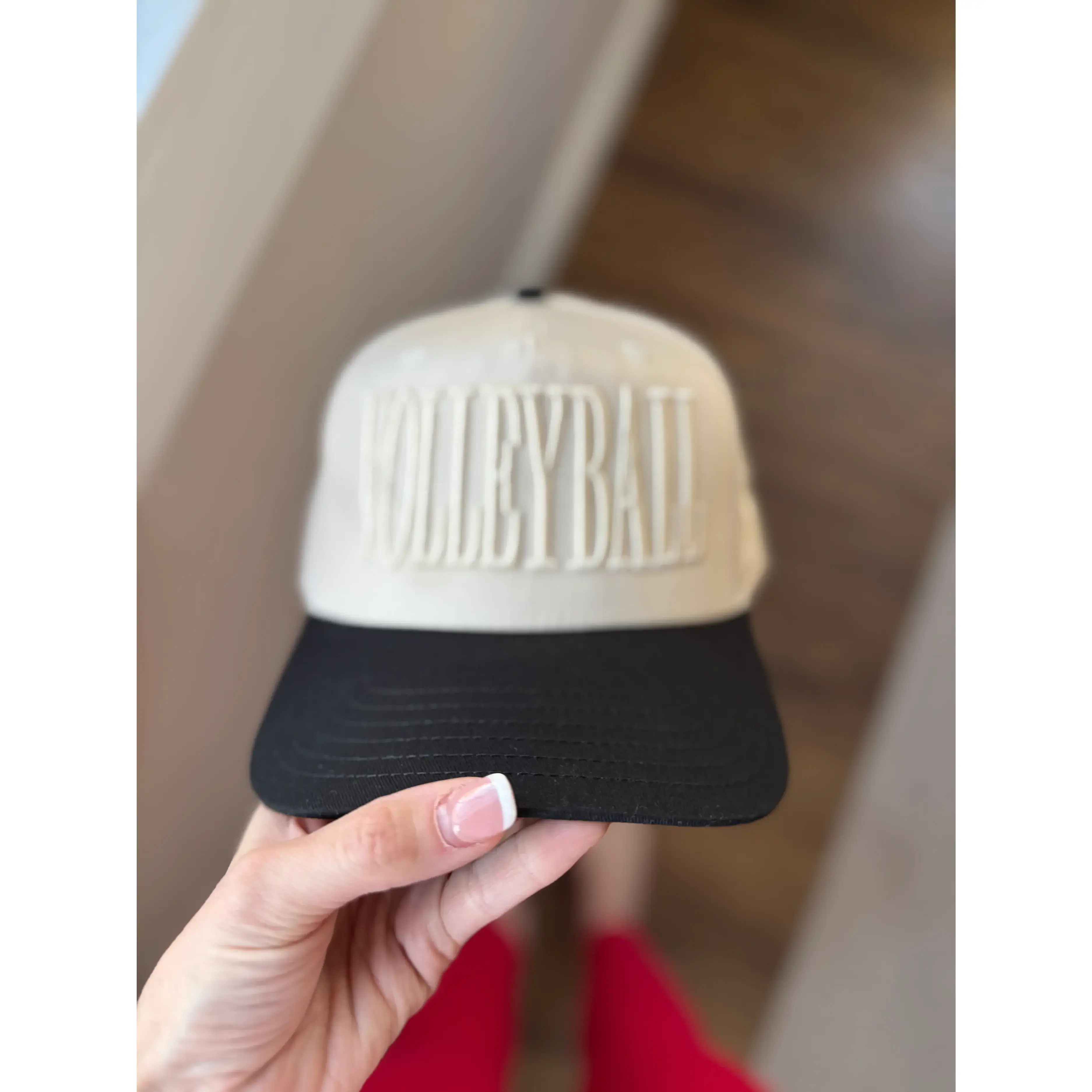 Volleyball Embroidered Hat, Monochromatic Volleyball Cap, Volleyball Mom Hat, Volleyball Player Gift, Sports Dad Hat