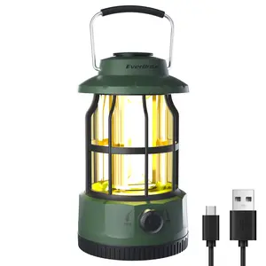 #JumpstartSale EverBrite LED Camping Lantern, USB C Rechargeable Lantern with Stepless Dimming, Vintage Portable Camping Lights & Lanterns, Lanterns for Power Outages, Hurricane, Emergency, Fishing, Home and More