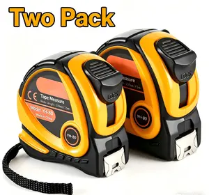 Tape Measure Two Packs 25 ft Length, Measuring Tape with Retractable,Retractable Tape Measure,Self Locking Tape Measure,Steel Tape Measure Imperial and Metric ft/m Dual-Scale & ABS Case & Easy Read Steel Measurement Tool, for Outdoor,Decoration