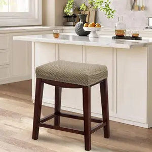 Solid Color Bar Stool Chair Cover, 2/4/6 Counts Modern Simple Chair Seat Cover, Dustproof Chair Seat Protector for Home Kitchen Dining Room, Universal Chair Cover, Dining Chair Slipcover