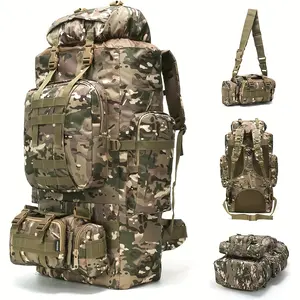 100L Camping Hiking Backpack Molle Rucksack Camping Backpacking Daypack