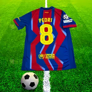 2025 2026 Home Pedri 8 Short Sleeve SoccerJersey