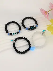 Cute Cat Design Luminous Bracelet, Fashionable Glow in The Dark Bracelet for Women & Men, Trendy All-match & Exquisite Jewelry for Birthday Gift