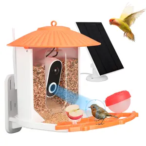 Smart Bird Feeder with 1080P Camera, Wireless Video Hummingbird Feeder, 2.4G Wi-Fi Camera Auto Capture & AI Identify Bird Species