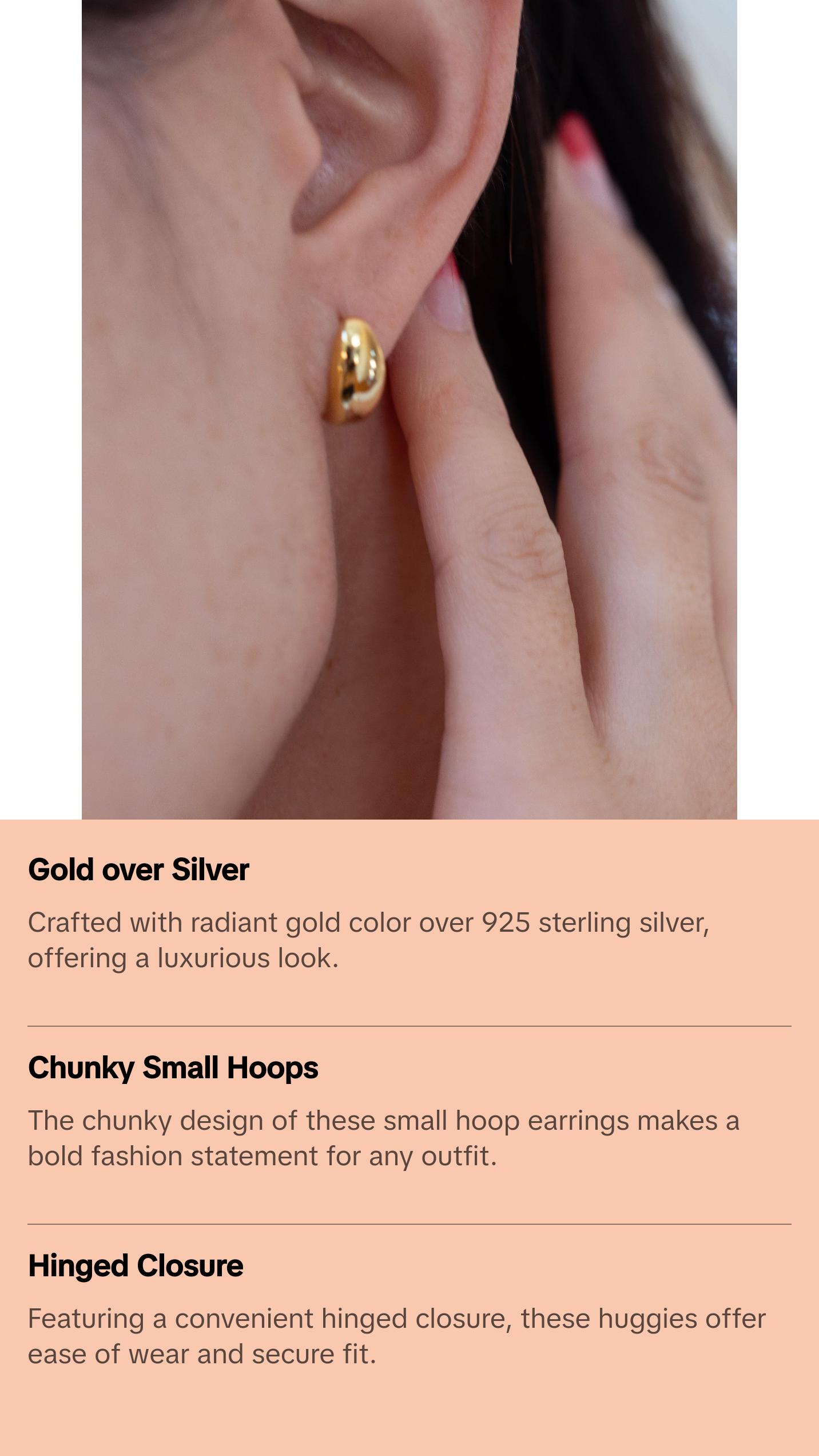 Hinged Dome Hoop Huggies