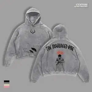 Sukuna “The Disgraced One” Vintage Washed Oversized Gym T-Shirt & Hoodie – Jujutsu Kaisen Anime Graphic Tee, Ryomen Sukuna Curse King Manga Streetwear, Unisex Casual Apparel, Gift for JJK Fans