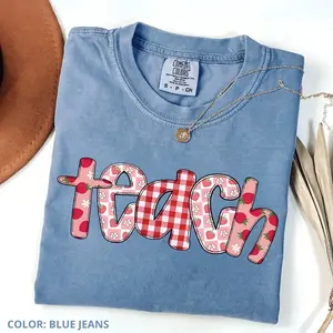 Comfort Colors Strawberry Teacher Shirt, Summer Teacher Shirt, Back To School Gift, Gift for Her, For Woman