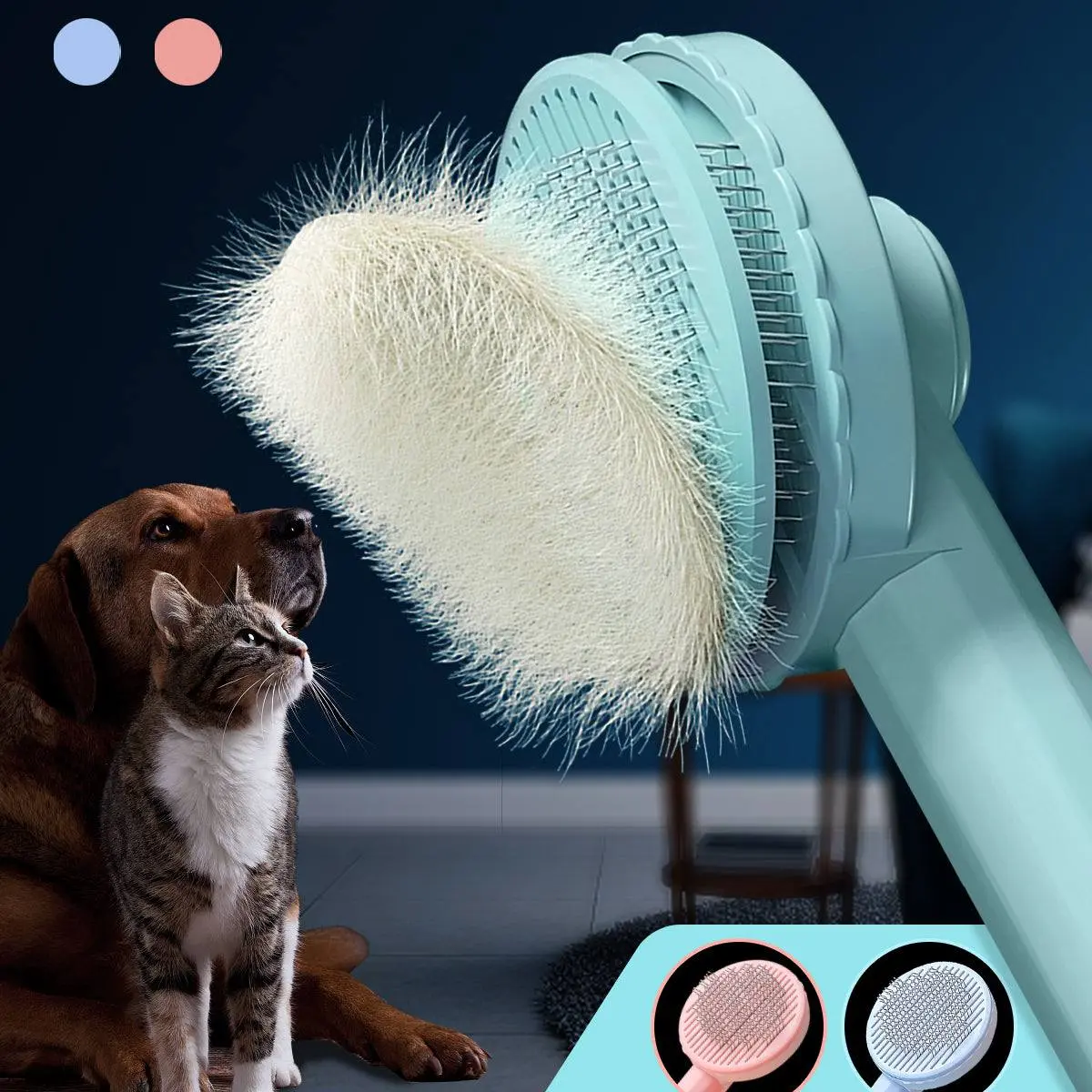 PurrSweep Pet Hair Remover Brush - Your Cat's Ultimate Grooming Companion
