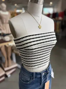 Timeless Stripe Tube Top (Black)