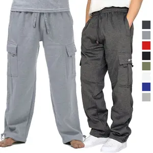 Men’s solid-color straight-leg sweatpants with multiple pockets, regular relaxed fit—casual, versatile, and flattering. Features a drawstring elastic waistband for comfort and a snug, non-restrictive fit. Suitable for everyday wear, sports, jogging/runnin