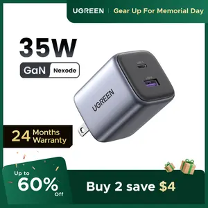 UGREEN Nexode 35W Super Fast Charger. Fits iPhone 17,16,15 Pro Max, Samsung S25 Ultra & more. GaN tech. Charging wonder!--tiktokshopmemorialday