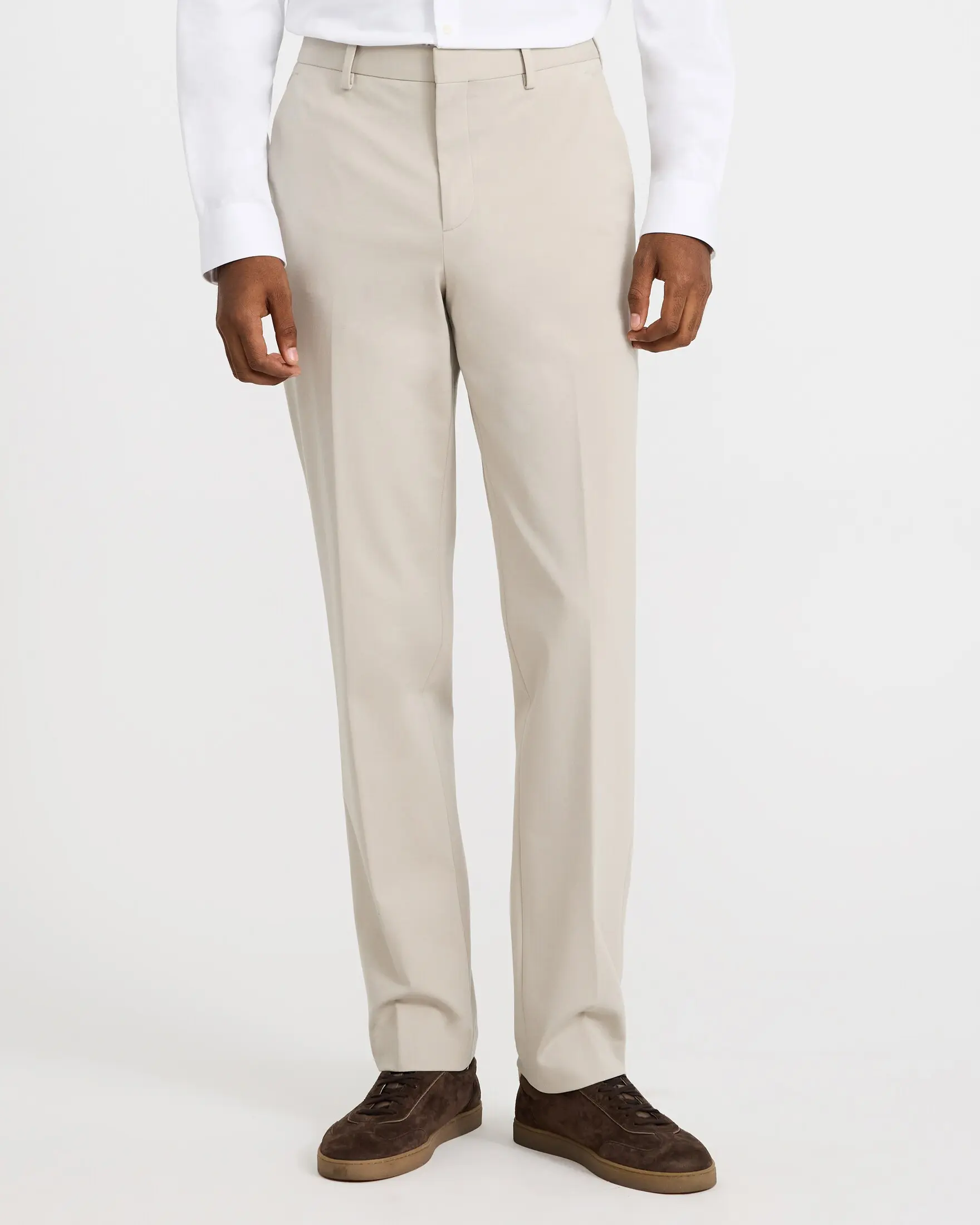 Express Slim Khaki Comfort Stretch Tech Suit Pant