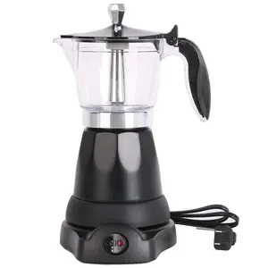 Cuban Coffee Maker  6 Or 3cup Electric Espresso Portable Cafeteras Electricas Modernas Moka Pot With Detachable Base & Overheat Protection Gift For Home Travel