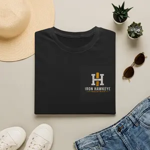 Iron Hawkeye H Logo T-Shirt | Small Chest Emblem