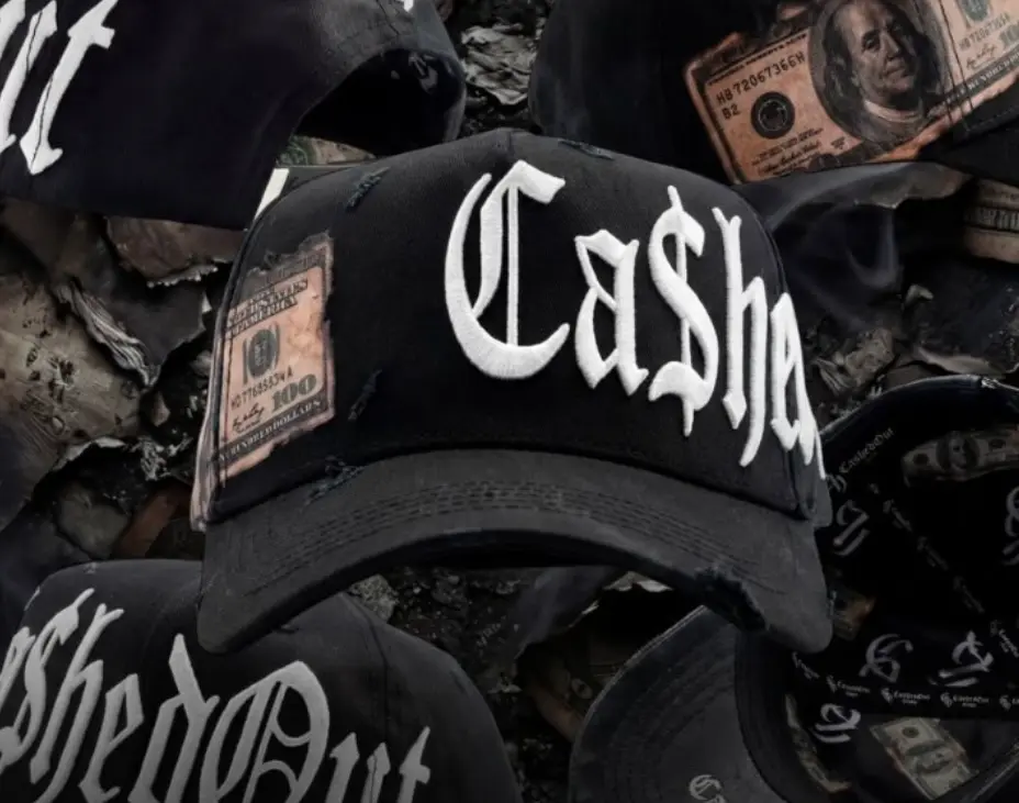 CASHED OUT HATS BENJAMINS BLACK SNAPBACK HAT FULL SET! COBENJAMIN BLK