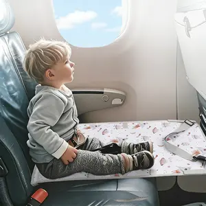 Waterproof Airplane Travel Seat Extender Pad, Cartoon Design, Extended Bed for Kids, Travel Mattress, Ideal for Airplane Trips, Travel Accessory