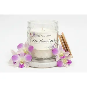 Nurse Graduation Candle Gift – RN Graduate Celebration Candle | Nursing School Gift, Self Care, Relaxing Scent