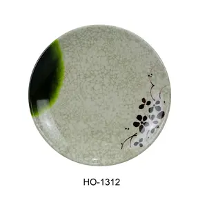 212 MAIN Yanco HO-1312 12 in. Round Multicolor Melamine Dinner Plates - Durable Utensils Tableware, Dinnerware Set - Pack of 12, Dinnerware Sets