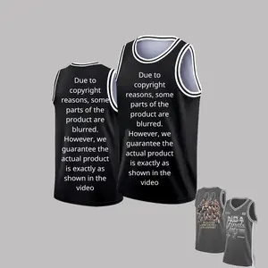 Vintage Black Basketball Fan Jersey Western Champions Graphic Sleeveless Sports Tank Top