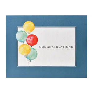 Yay Novelty 207 5.5 x 4.25 in. Radiant Pearl Cardstock Greeting Card - Congratulations Card Balloons