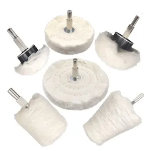 6Pcs Buffing Wheel for Drill,Buffing Pad Polishing Wheel Kits,Wheel Shaped Polishing Tool for Metal Aluminum,Stainless Steel,Chrome,Jewelry,Wood,Plastic,Ceramic,Glass,etc - Home Improvement.