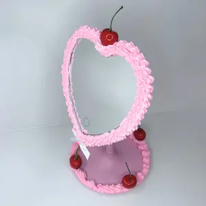 Heart-Shaped Cake LED Mirror