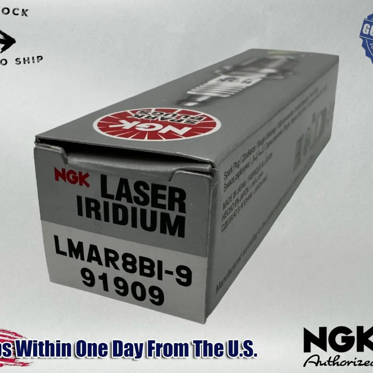 NGK Genuine OEM Authentic Spark Plug LMAR8BI-9