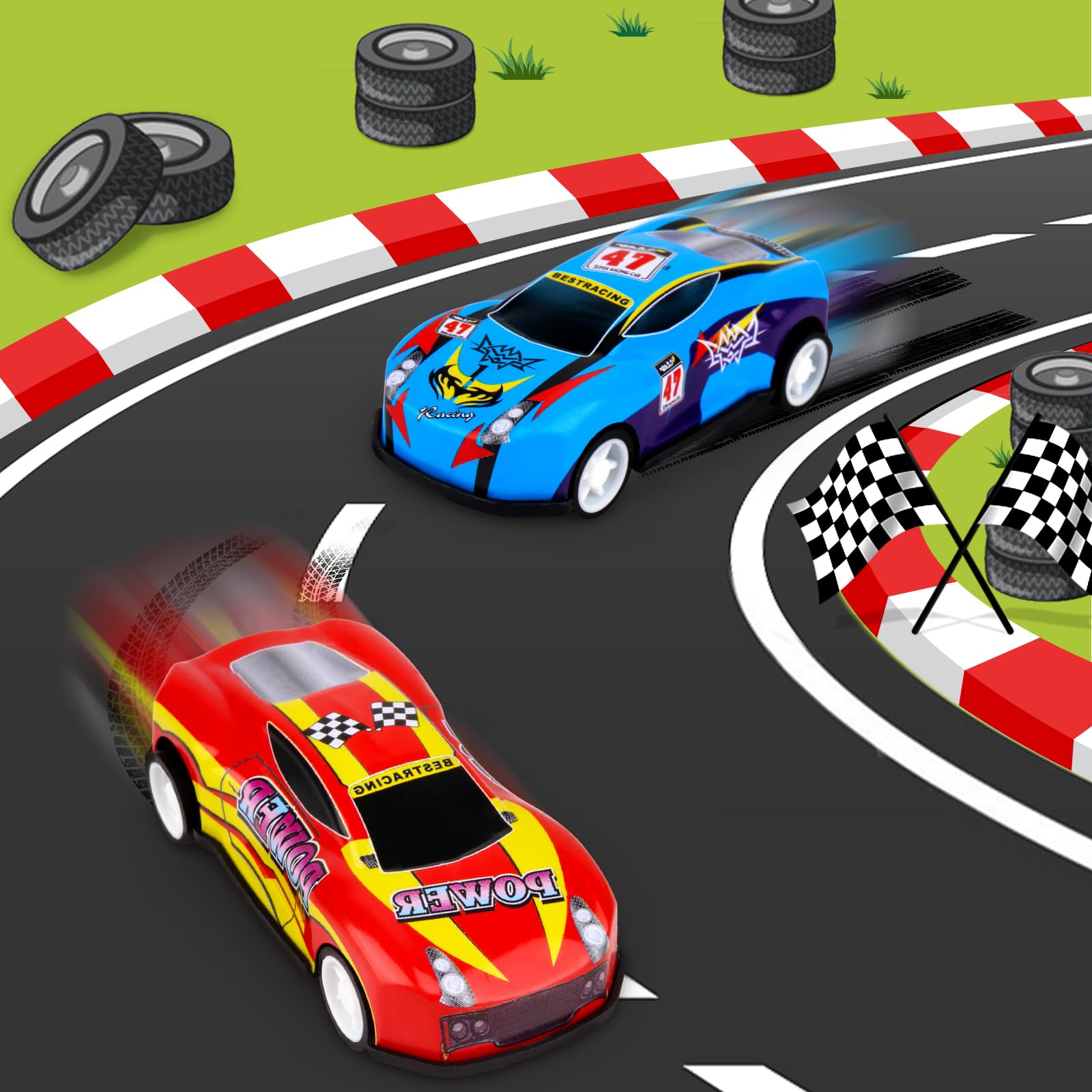 50 Pcs Pull Back Cars Toys for Kids | Mini Race Cars Bulk Set for Party Favors, Classroom Prizes, Treasure Box | Small Car Toys for Boys Girls Toddlers | Christmas Stocking Stuffers, Easter Egg Stuffers 50 Pcs Pull Back Cars Toys for Kids | Mini Race Cars Bulk Set for Party Favors, Classroom Prizes, Treasure Box | Small Car Toys for Boys Girls Toddlers | Christmas Stocking Stuffers, Easter Egg Stuffers