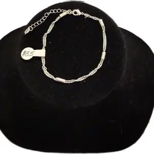 Hermosa pulcera del diario en plata 925 talla 7 con extensión