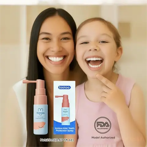 Tootoo Children's Probiotic Mouth Spray - FDA Registered, Fluoride-Free, Xylitol-Infused, Anti-Cavity, Chemical-Free, Stain Removal, Fresh Breath, Grape Flavor, 0.67 fl oz (20ml) Portable Oral Care Spray, Degradable Daily Single Item