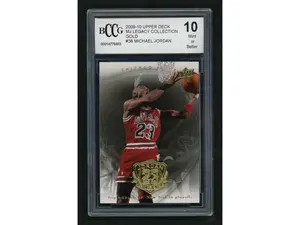 2009 Upper Deck MJ Legacy Collection #38 Michael Jordan Gold BCCG 10
