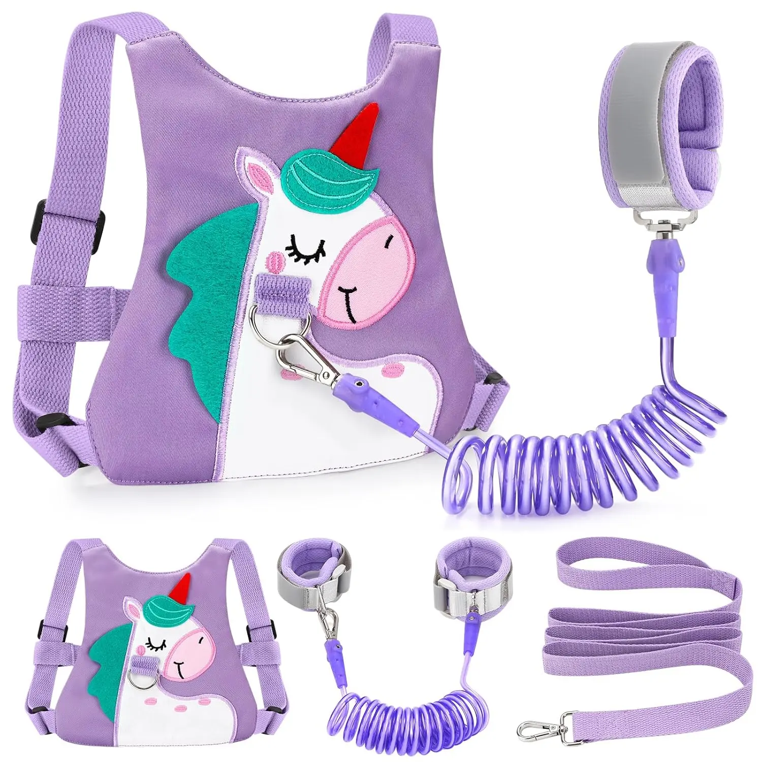 High-Quality Toddler Anti-Lost Wrist Link, Baby Walking Safety Harness for Boys/Girls Travel (Purple) with Reliable Service, High-Quality Items