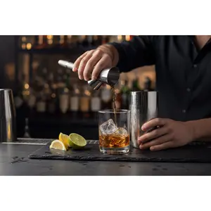 Houdini Double Jigger by Rabbit - Stainless Steel Cocktail Measure