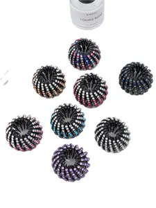 8-piece rhinestone bird's nest-shaped hairpin set, ladies' autumn and winter casual fashion accessories, retractable ponytail holder, bird's nest hairpin, hair tail clip, hair bun maker accessories, Updo
