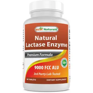 Best Naturals Natural Lactase Enzyme 9000 FCC ALU 90 Tablets