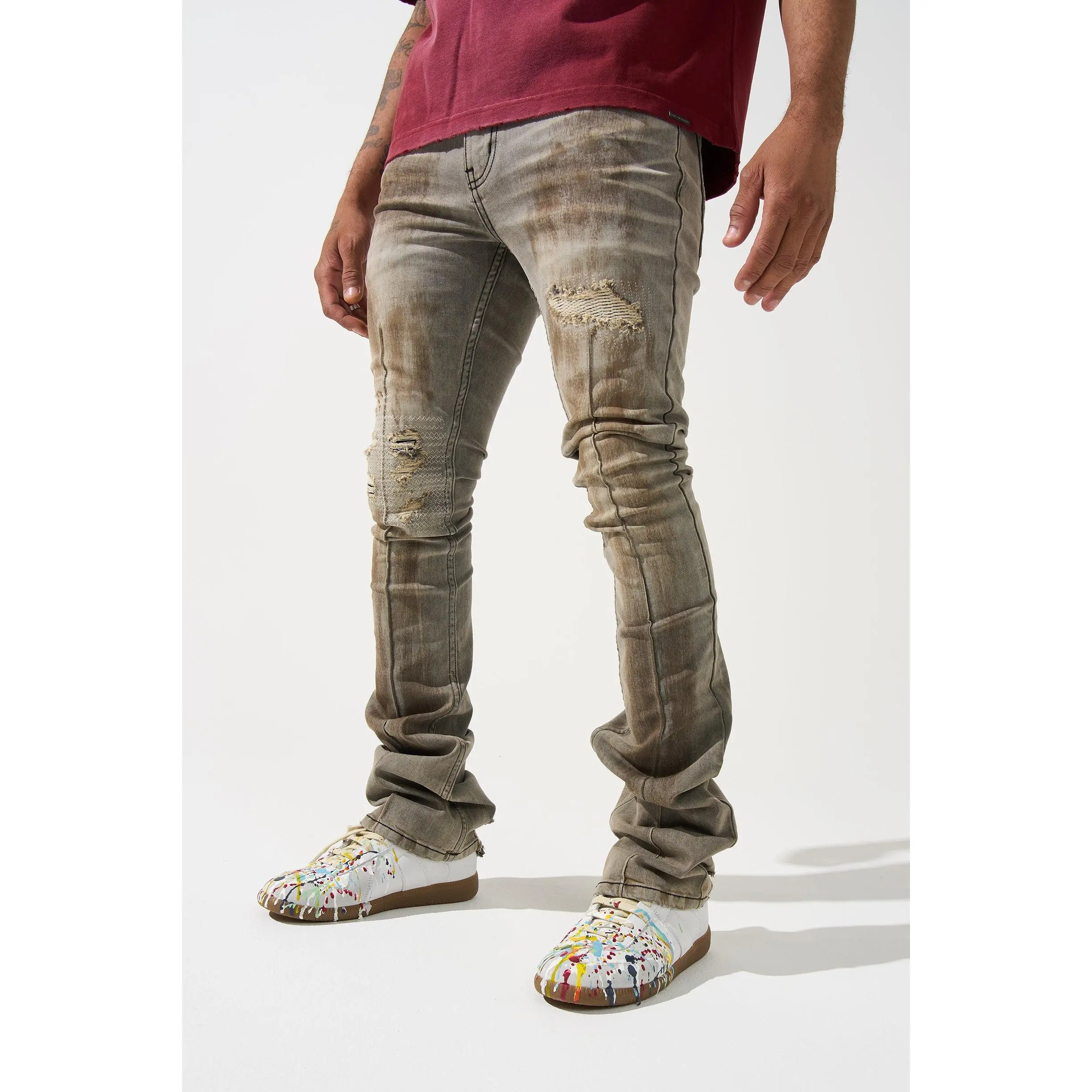 NANODUST Stacked Jeans