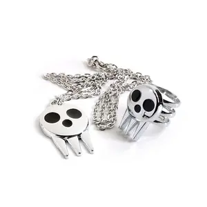 Soul Eater necklace ring trendy fashion Halloween Maga pendant keychain anime accessories theme party jewelry charm colon semi people