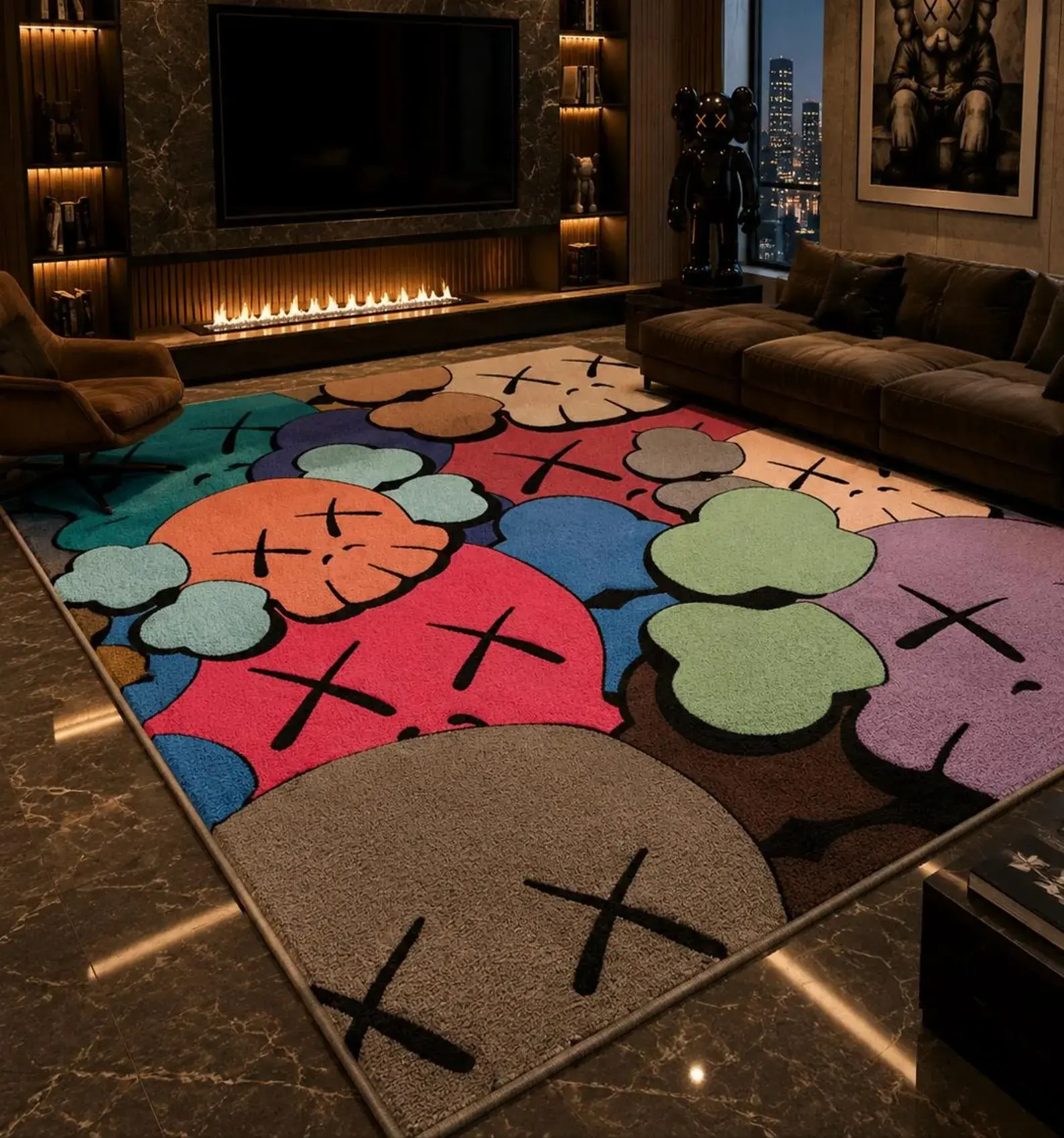 Hypebeast Companion Rug Handtufted Large Streetwear Carpet Modern Luxury Gaming Room Decor