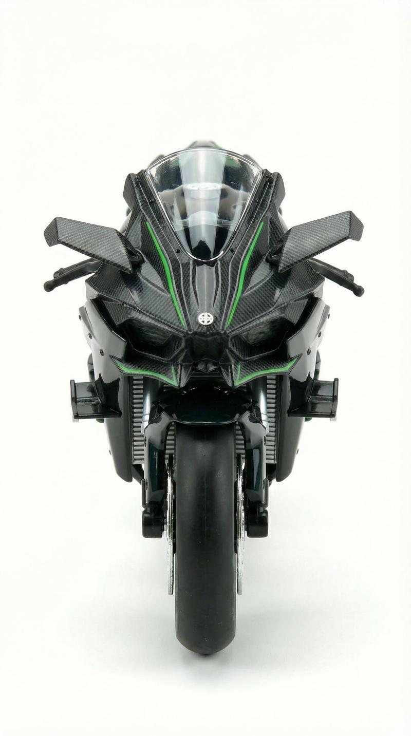 1:12 Scale Diecast Motorcycle Model - Zinc Alloy Collectible Toy! Features Suspension, Free - Roller, Push - Back & Non - Rechargeable Button Battery. Black, Sleek Modern Design for Diecast Enthusiasts!