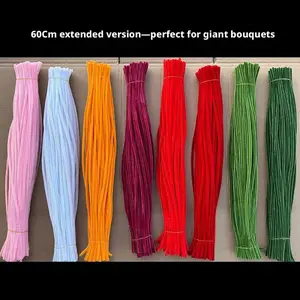 60cm extended and thickened twist sticks for DIY handmade creative twist stick bouquets